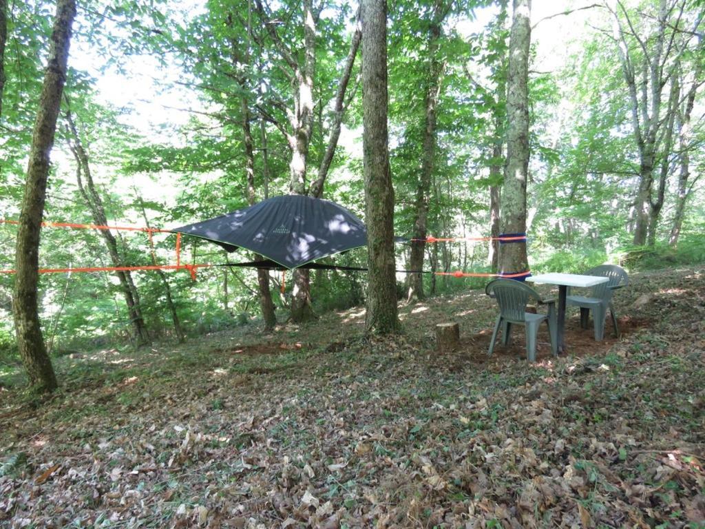 Tente Suspendue Au Coeur De La Foret Sainte-Croix-Volvestre Kültér fotó